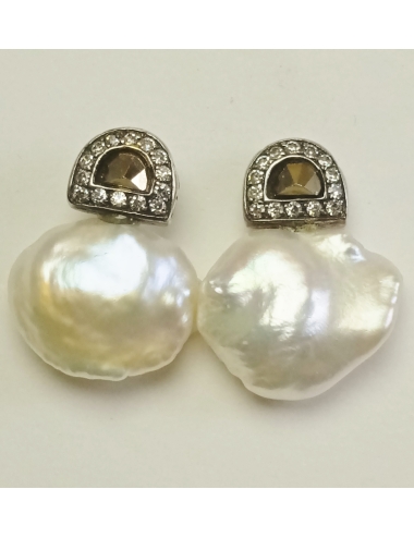Pendientes de perlas Keshi...