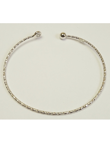 Pulsera de plata rígida