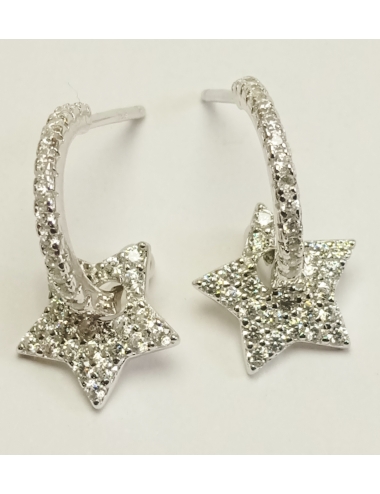 Pendientes plata estrellas...